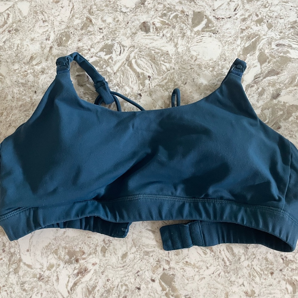Sweat and milk pumping and nursing sports bra